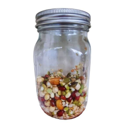Raw For Birds Sprouting Jar with Mesh Lid 450ml|