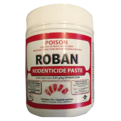 Roban Rodenticide Paste (16 x 15g Bait Sachets)|