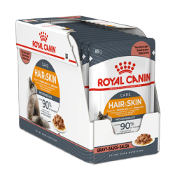 Royal Canin Hair & Skin in Gravy Box 12 x 85g|