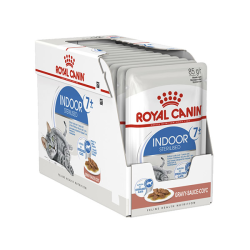 Royal Canin Indoor +7 in Gravy Box 12 x 85g|