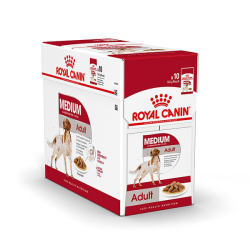 Royal Canin Medium Adult in Gravy Box 10 x 140g|