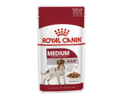 Royal Canin Medium Adult in Gravy Pouch 140g|