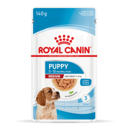 Royal Canin Medium Puppy in Gravy Pouch 140g|