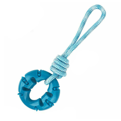 Ruff Play Dental Ring with Tug Rope|