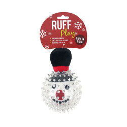 Ruff Play Ruff N Roll Spiky Ball with Snowman|