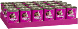 Whiskas Adult Cans Mixed 24 x 400g Tins Tray|