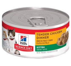 Science Diet Kitten Tender Chicken Dinner 156g Tin|