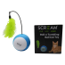 Scream Roll-O Tumbling Ball Cat Toy Loud Green & Blue 21cm|