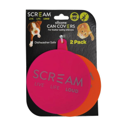 Scream Silicone Pet Food Can Cover 2 Pack|