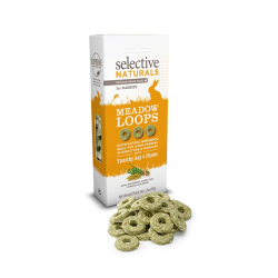 Selective Naturals Meadow Loops Rabbit Treat with Timothy Hay and Thyme 80g|