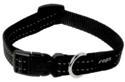 Rogz Utility Snake Collar Black|