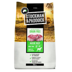 Stockman & Paddock Grain Free Dog Food Aussie Beef 20kg|