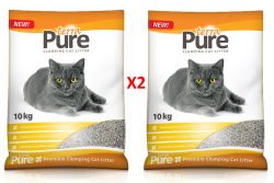 Terra Pure Clumping Cat Litter 20kg (2 x 10kg Bags)|