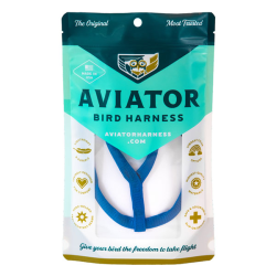 The Aviator Harness & Leash Medium Blue|
