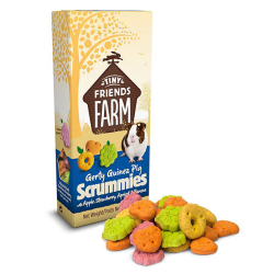 Tiny Friends Farm Gerty Guinea Pig Scrummies with Apple, Strawberry, Apricot & Banana 120g|