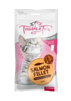 Trouble & Trix Cat Treat Salmon Fillet 85g|