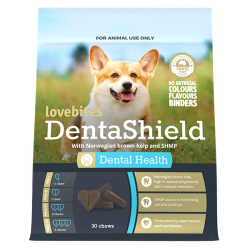 Vetafarm LoveBites DentaShield Dog Dental Health 30 Chews|