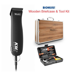 Wahl KM2 Two Speed Rotary Motor Pet Clipper with BONUS CASE & TOOL KIT|
