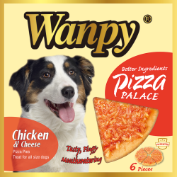 Wanpy Dog Pizza Chicken and Cheese 6 Slices 170g|