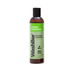 WashBar 100% Natural Shampoo Citrus & Manuka 250mL|