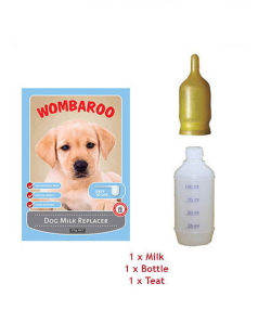 Wombaroo Dog Milk Replacer 215g with Bottle and Teat|