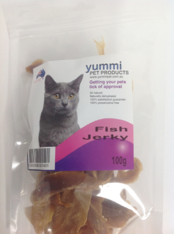 Yummi Pet Fish Jerky Cat Treat 100g|