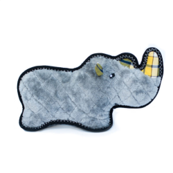 Zippy Paws Z-Stitch Grunterz Ronny Rhino Dog Toy|